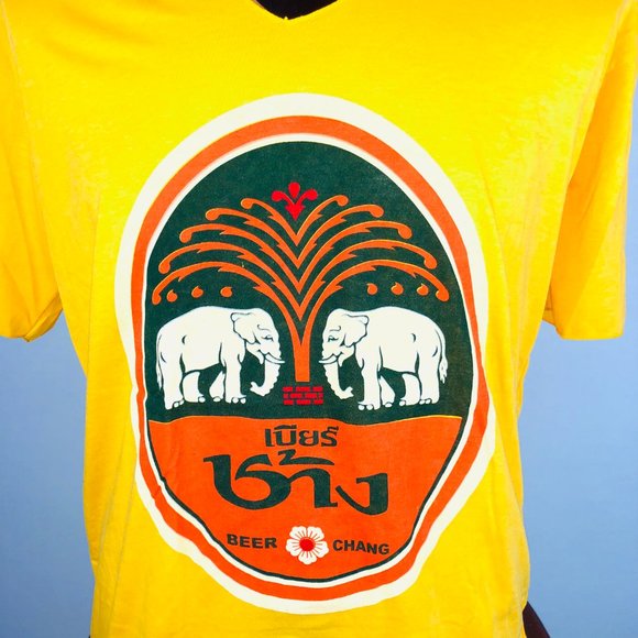Thai Chang Beer Mens Graphic T Shirt - Picture 2 of 4